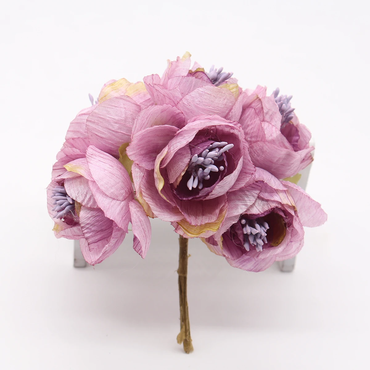 

Искусственные розы шелк 6 шт.