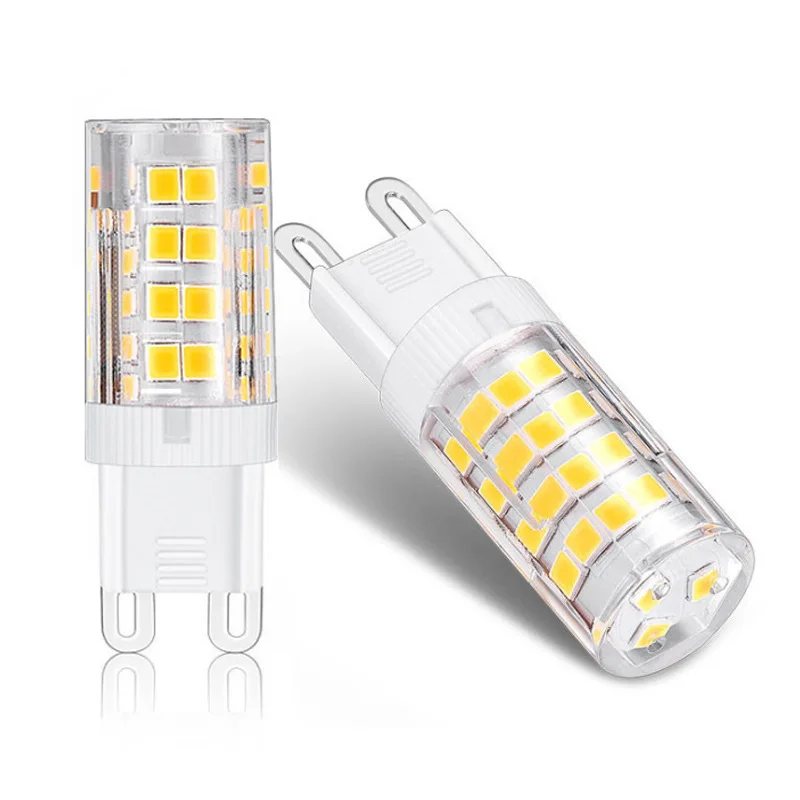 Яркая светодиодная лампа G9 SMD2835 керамический корпус сменные галогенсветильник