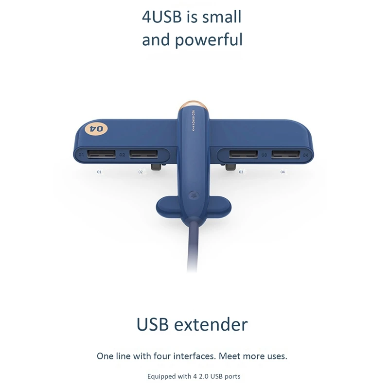 Расширитель типа Hub Airplane 1 с 4 USB сплиттером 2 0 для телефонов iPad u-диска мыши