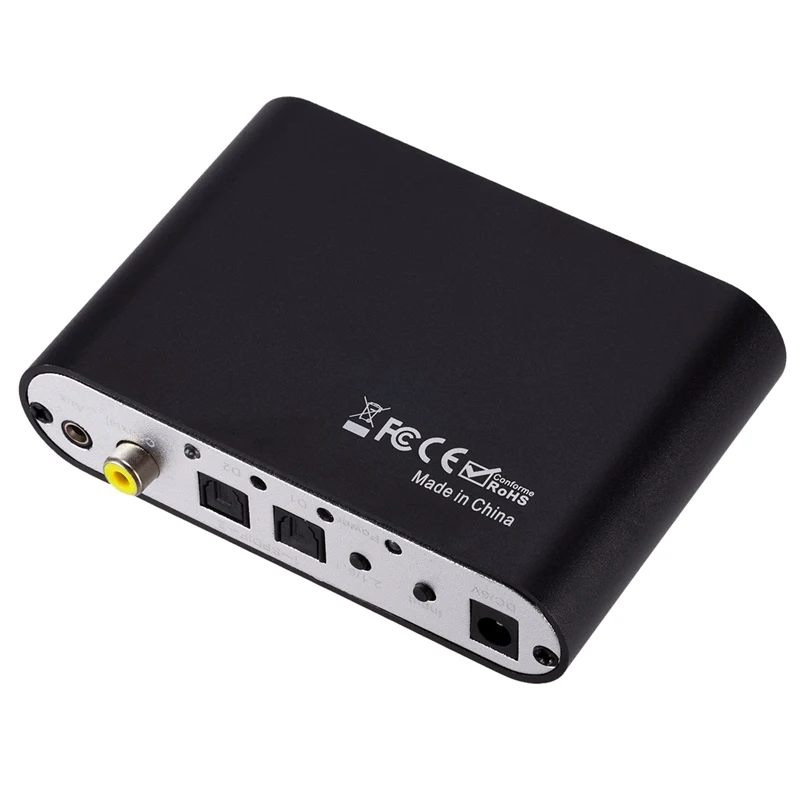 Promotion--5.1 CH Audio Decoder SPDIF Coaxial To RCA DTS AC3 Digital 5.1 Amplifier Analog Converter For PS3 DVD Player Xbox | Электроника