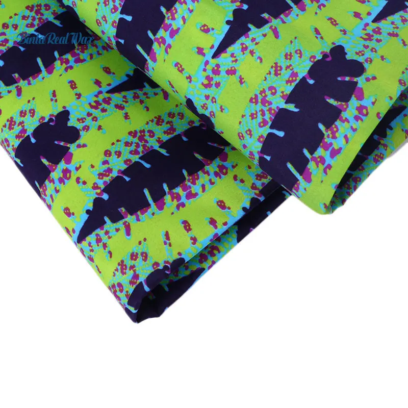 Настоящая Африканская ткань с восковой печатью высокого качества 6 ярдов