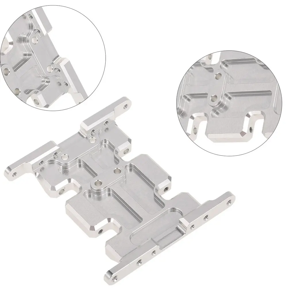 

Aluminum Alloy Gear Box Mount Holder Center Skid Plate For 1/10 Axial SCX10 AX80026 Sliver Gearbox Bottom Plate