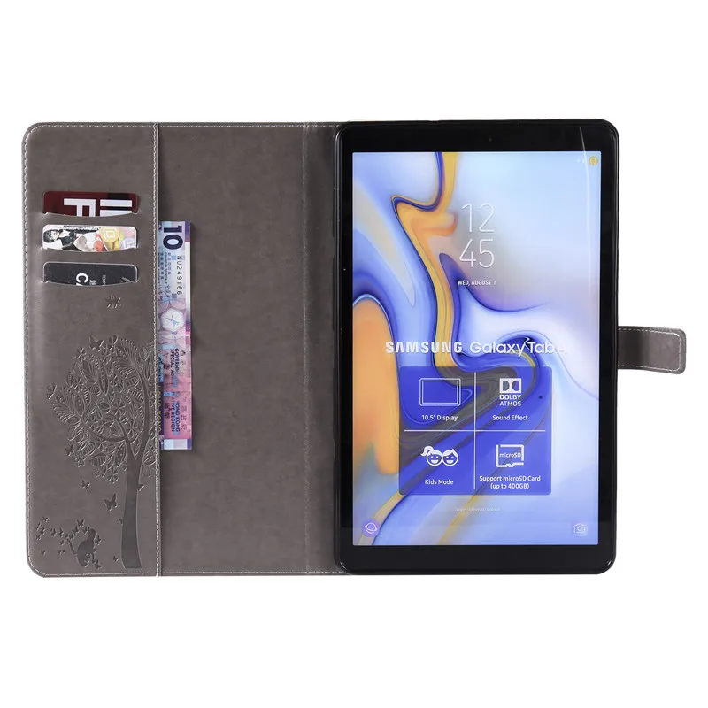 Wekays для samsung Tab A2 10,5 кожаный чехол с рисунком кота дерево для Coque samsung Galaxy Tab A 10,5 дюймов T590 T595 чехлы