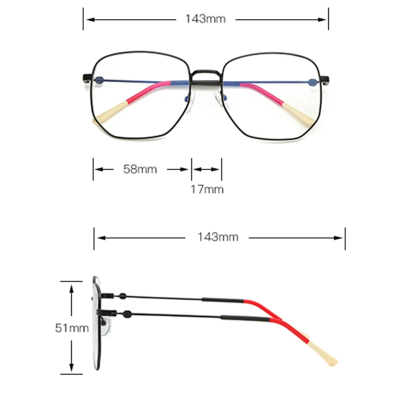 

Blue Light Blocking Glasses Retro Metal Frame Anti Blue Ray Computer Glasses Vintage Round Glasses Frame Eyewear