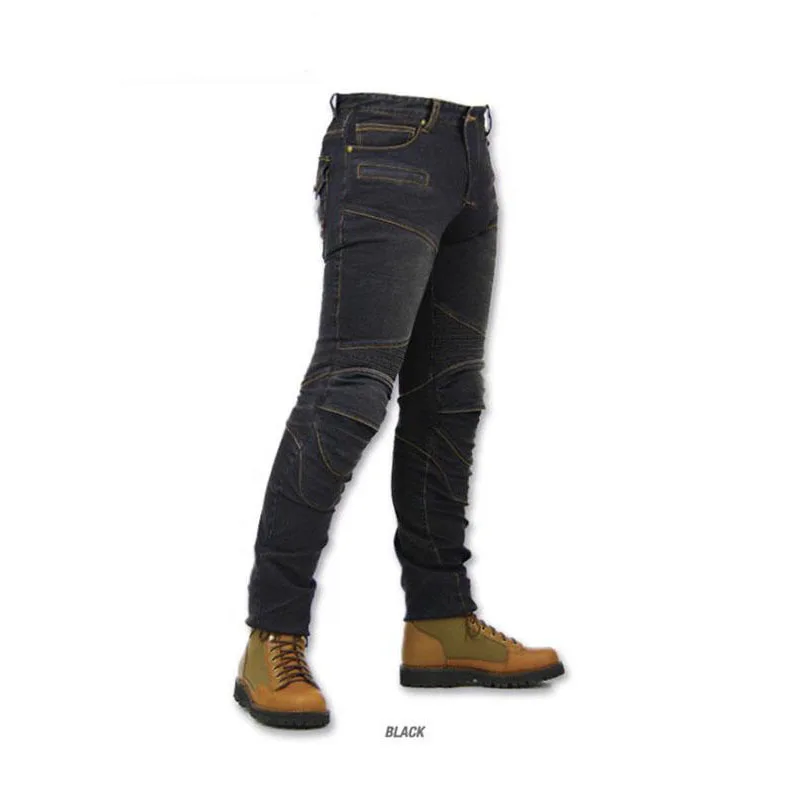 Брюки TKOSM для езды на мотоцикле мужские ветрозащитные джинсы по дороге с