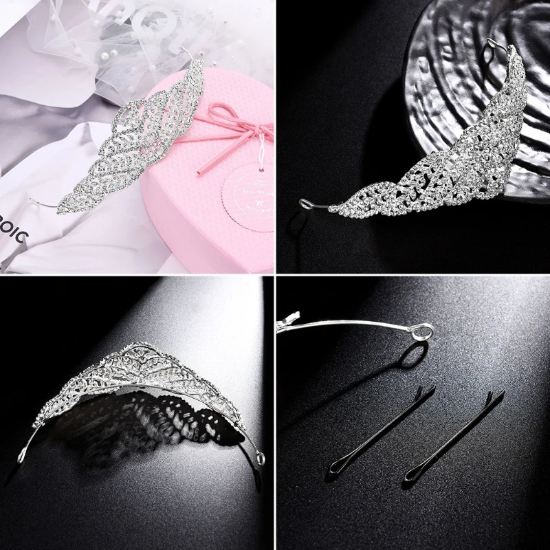 

Bride Crown Wedding Headpiece Jewelry Fashion Europe Tiara Luxury Princess Queen