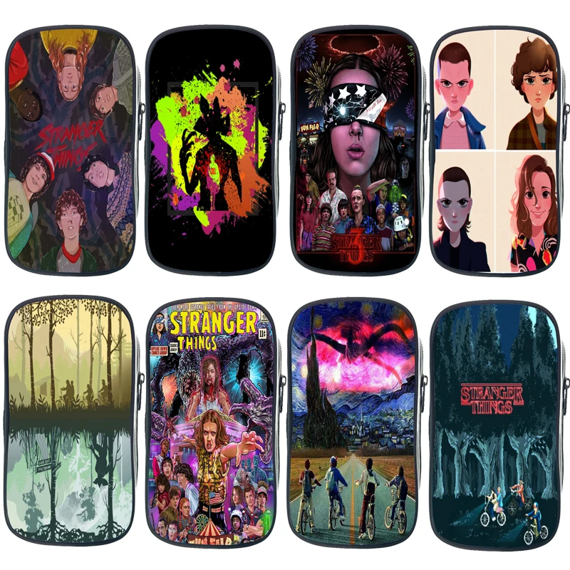 

Чехол для карандашей с рисунком из мультфильма «очень странные дела»