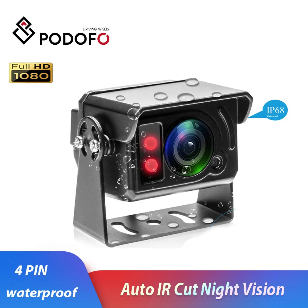 Podofo HD резервного копирования Камера Универсальный Водонепроницаемый заднего