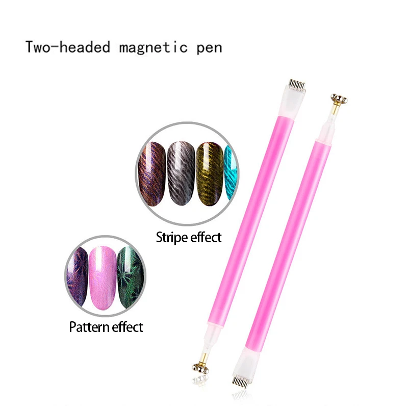 1 шт. Новый кошачий магнит с двойной головкой для гелевого лака 3D линия полосы