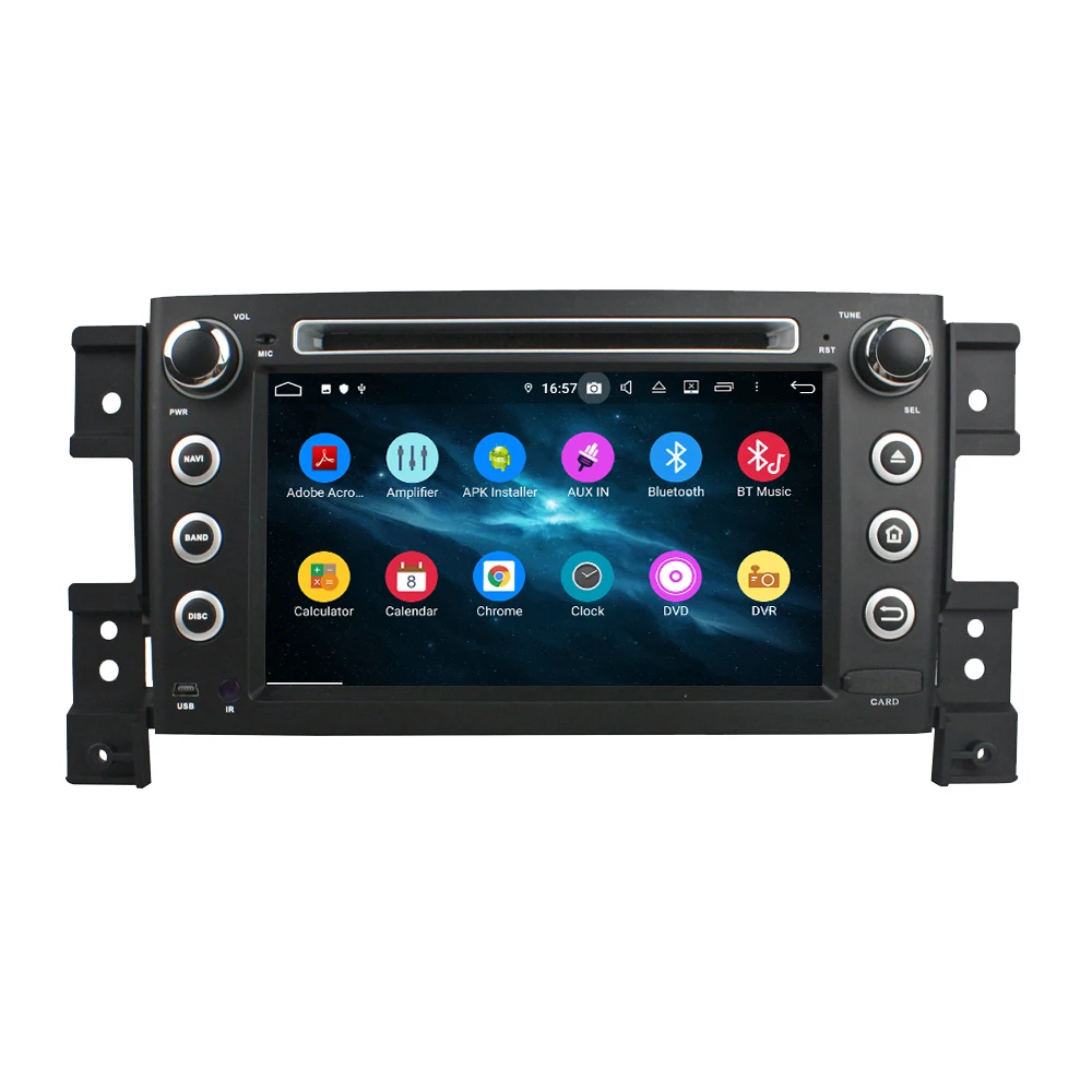 Автомобильный DVD-проигрыватель 8 ядер 7 дюймов 2 Din Android 9 0 для Suzuki Vitara 2005-2011