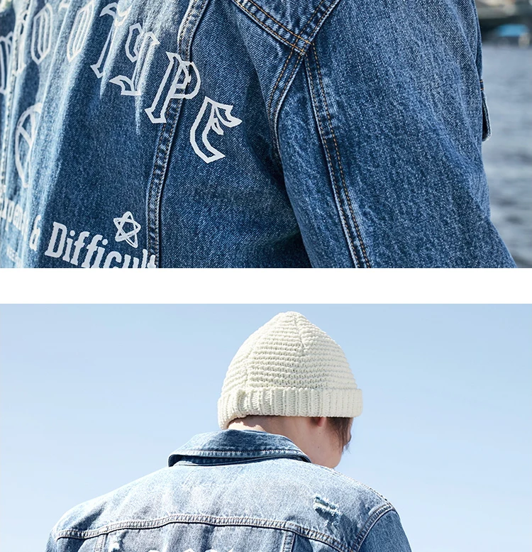 JackJones мужские трендовые повседневные джинсовые куртки пальто 219357515