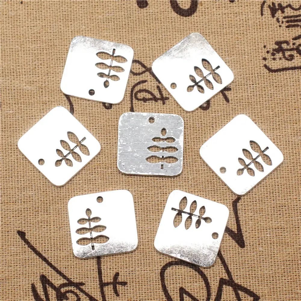 

Heart Pendant 23x24mm Hollow Leaves Charms Antique Silver Color 5pcs