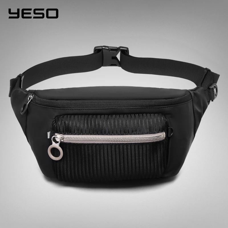 Мужская нагрудная сумка YESO модная водонепроницаемая на одно плечо с защитой от