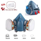 Промышленный респиратор 7 в 115 в 117 в 1 для распыления красок и распыления, респираторная маска, комплект защитных работ, фильтр, Пылезащитная маска для лица, замена 7502