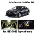 Canbus для Toyota Camry 1987-2019 2020, автомобильная светодиодная Внутренняя купольная карта светильник номерного знака, комплект автомобильных ламп, аксессуары для освещения автомобиля