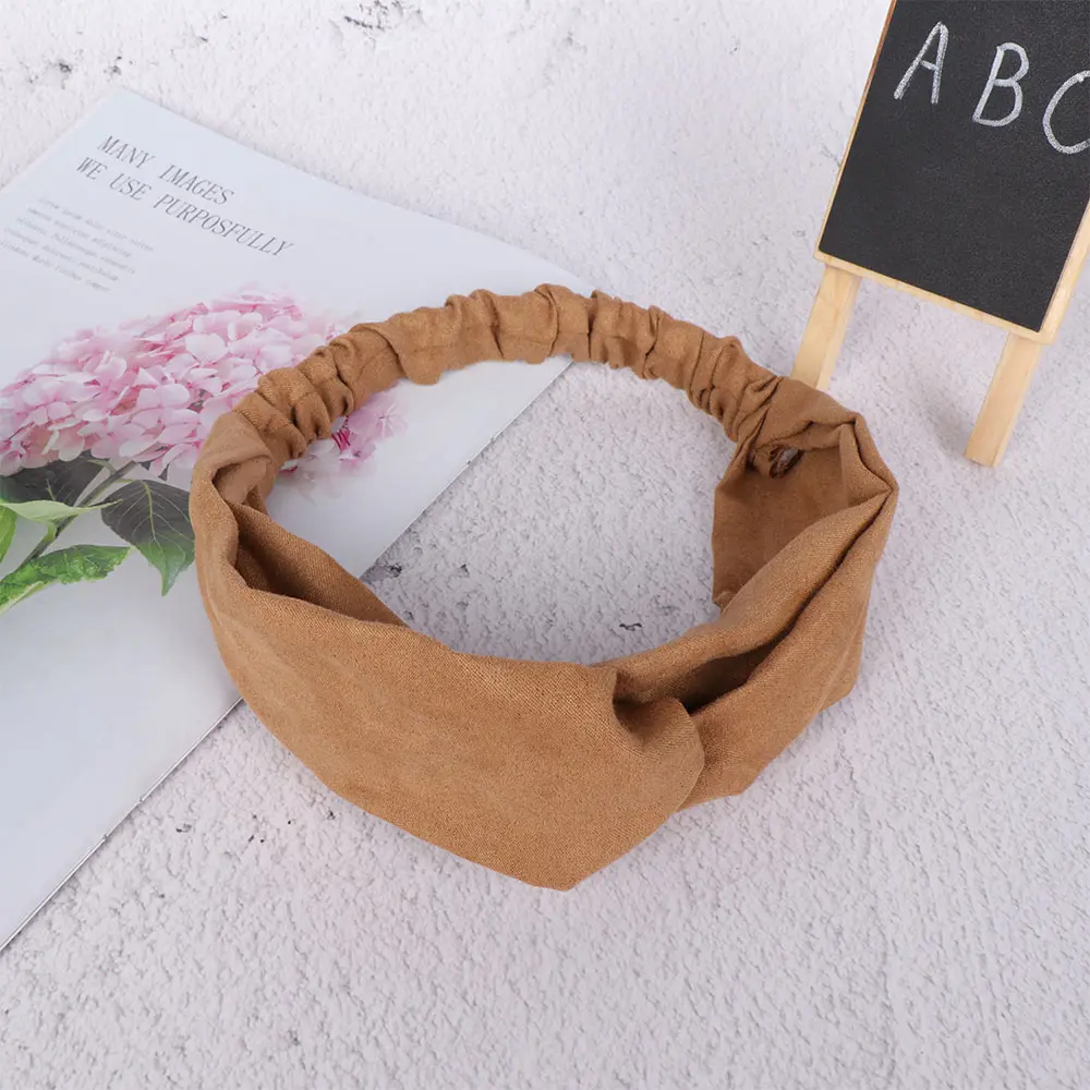 Женская повязка на голову платье в клетку с бантом и эластичная чалма головной