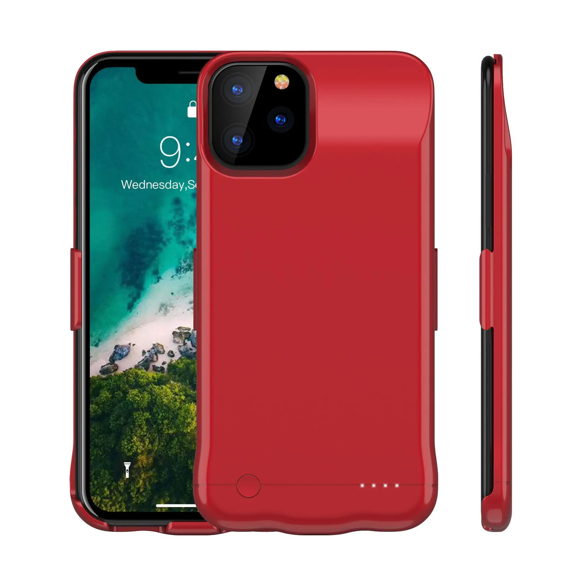 Ультра тонкая батарея зарядное устройство чехол для iPhone 11 Pro Max внешний блок питания чехол назад клип батарея чехол зарядка задняя крышка Funda