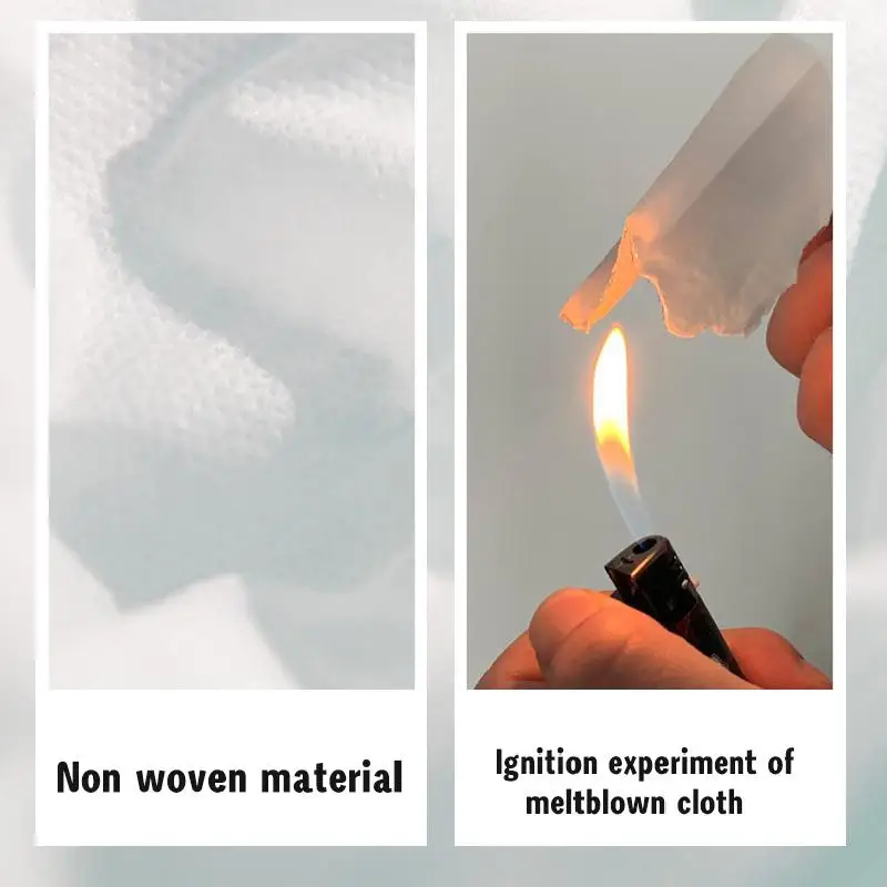 Маска одноразовая трехслойная из нетканого материала пылезащитная дышащая для