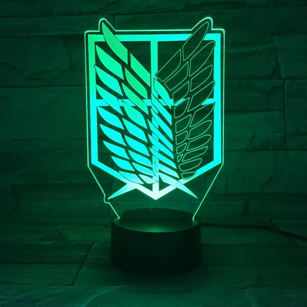 

2021 Anime Led Night Light Touch Sensor Colorful Remote Control 3D Lamp for Kids Bedroom Decor Atmosphere Child Xmas Gift New