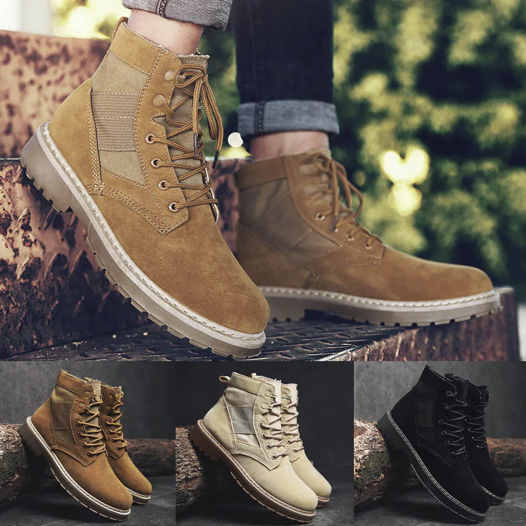 Мужская повседневная обувь JAYCOSIN в британском стиле высокие Нескользящие