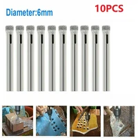 10pcs 6mm diamond hole saw set drill bit tool for tiles marble glass ceramic hole opener power tools accessories cutting saw