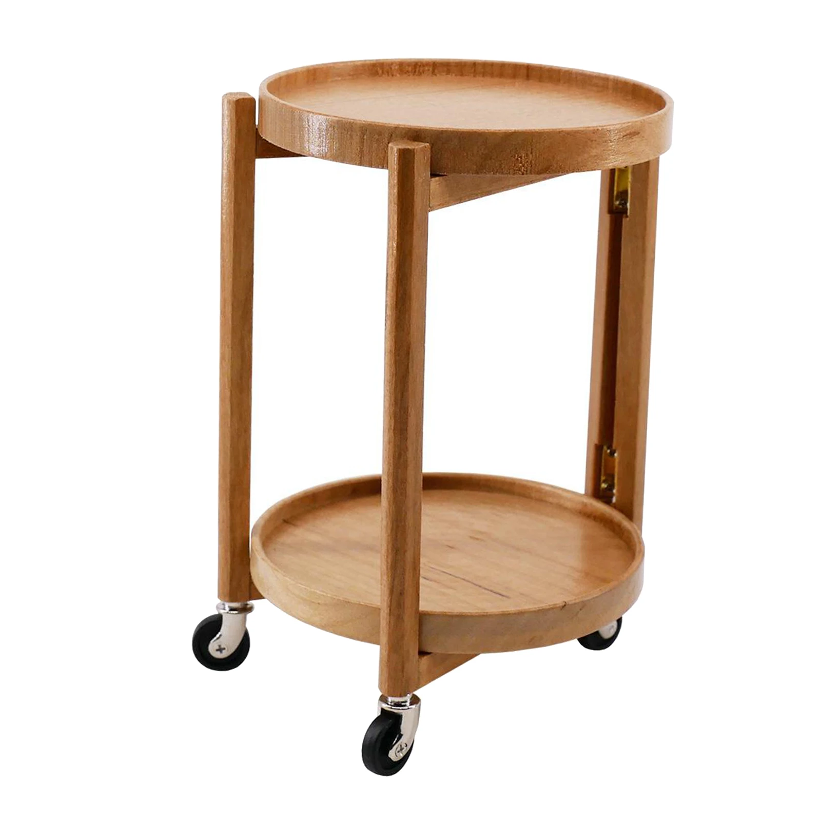 

1:6 Dollhouse Miniature Toy Mini Cherry Wood End Table Toy for Doll House Decor, Dining Room Furniture