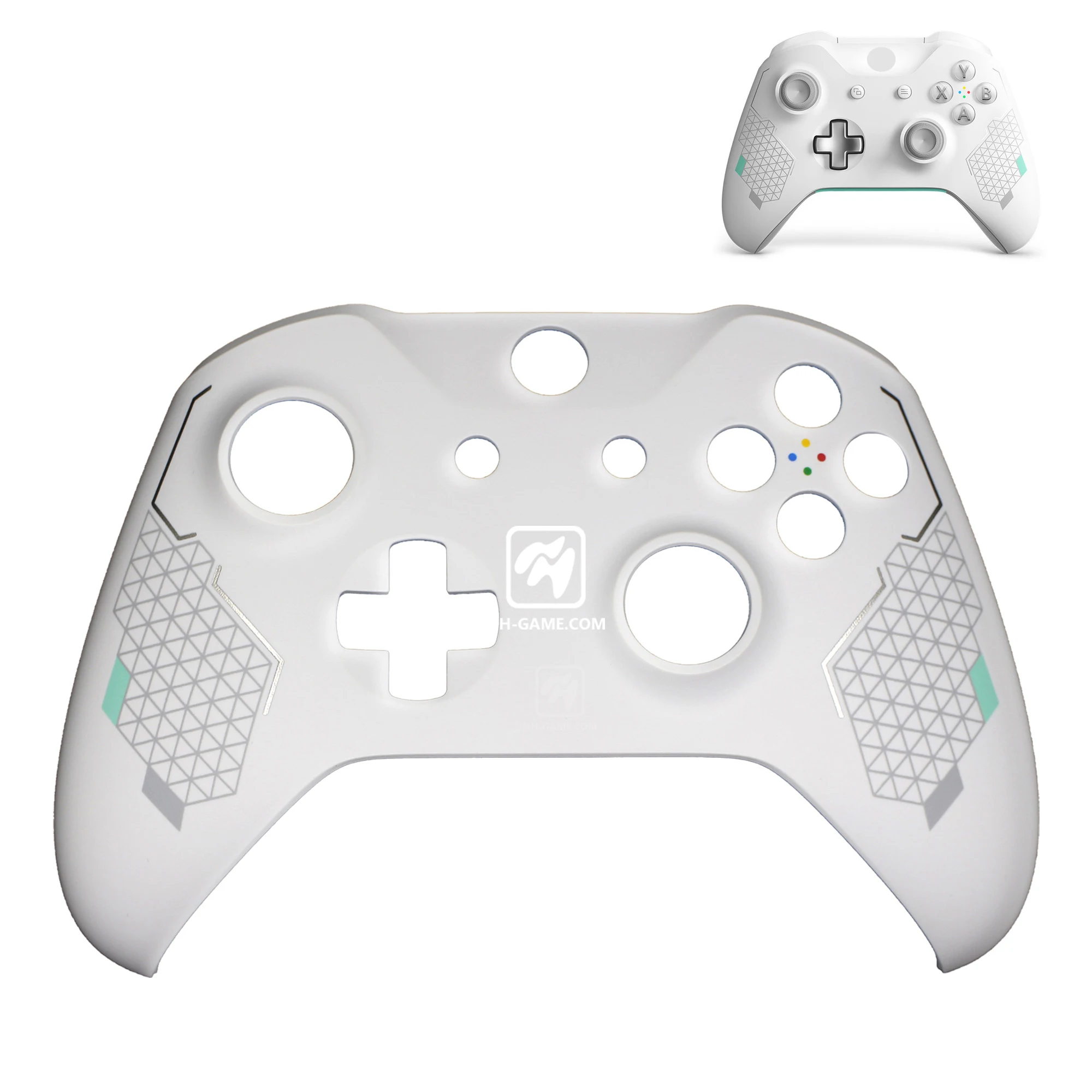 Сменный Корпус для xbox ONE S геймпад пластиковый передний верхний чехол для xbox One X Тонкий контроллер - Цвет: Sport White