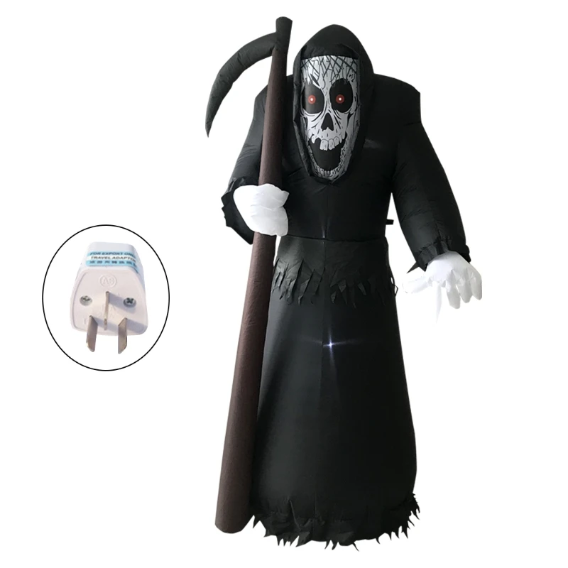 

1Set 1.8m/70inch Halloween Supplies Party Air Stuffed Luminous LED Decoration Novelty Gag Toy Inflatable Polyester Prop