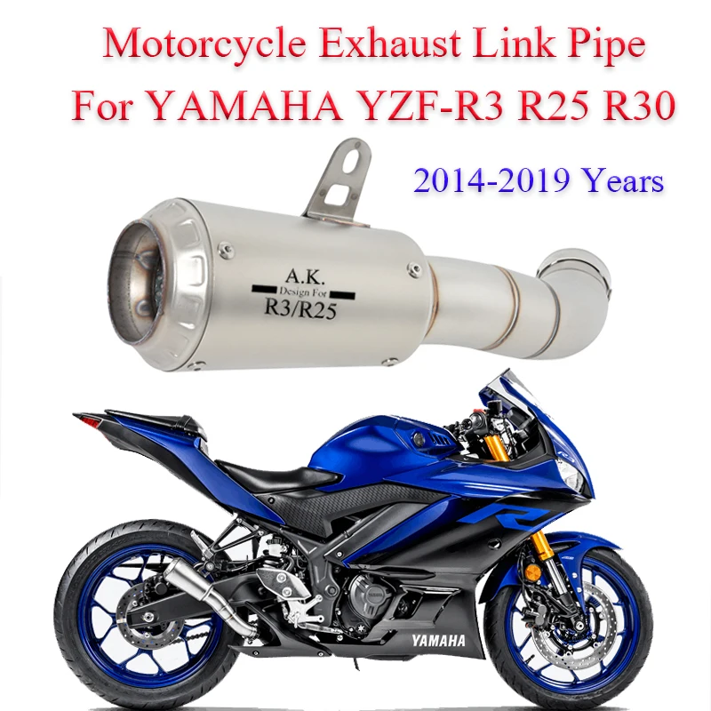 

Выхлопная труба для мотоцикла, полная система, слипоны для YAMAHA YZF-R3 R3 R25 R30 MT03 MT25 2014-2019 лет, глушитель Moto Escape