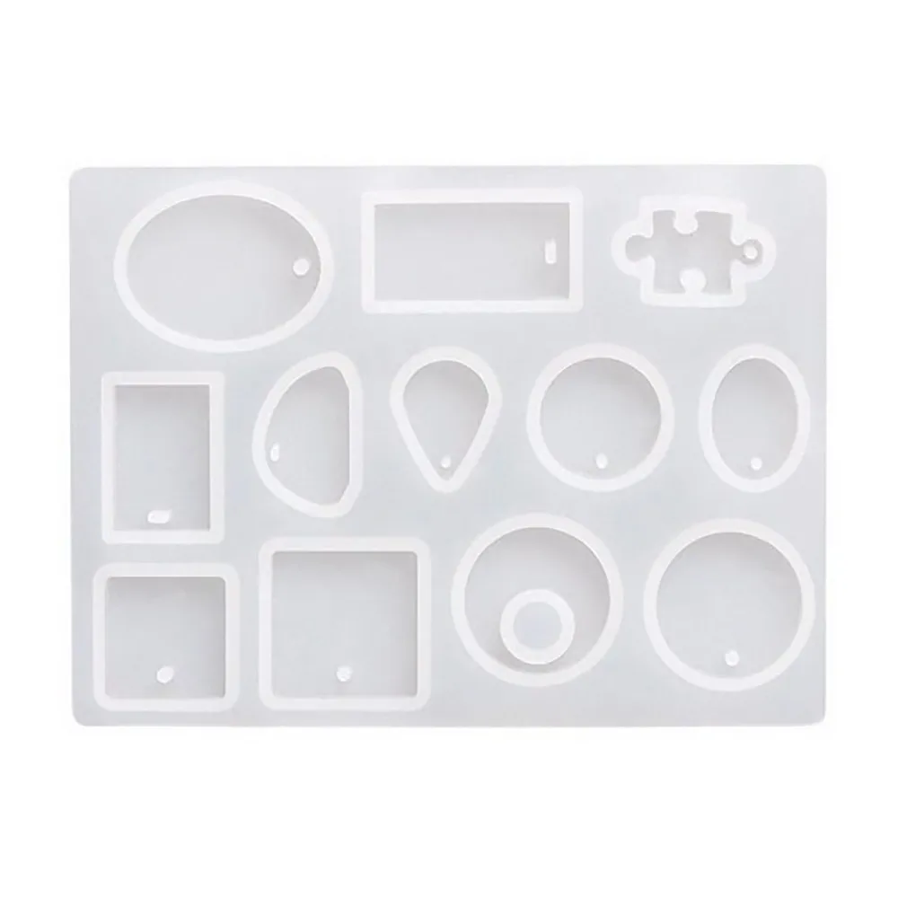 

Transparent Resin Silicone Mold DIY Round Oval Mirror Craft Epoxy Resin For Jewelry Making Finding Decorative Craft Mould