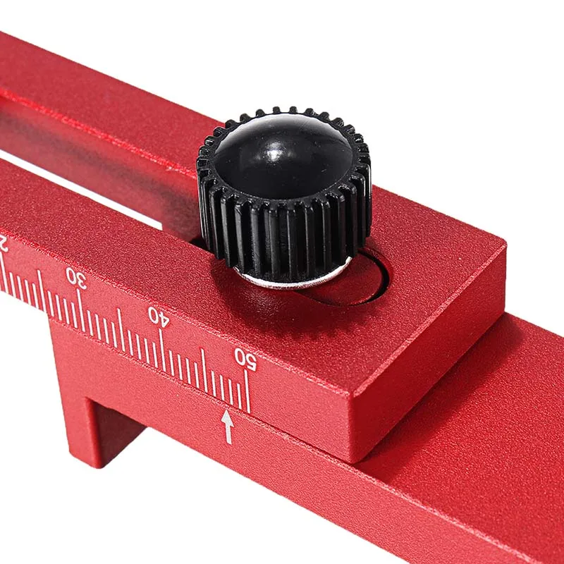 

New Woodworking Mini Gap Gauge Depth Measuring Ruler Aluminum Alloy Depth Measuring Sawtooth Ruler Measuring Tools Marking Gauge
