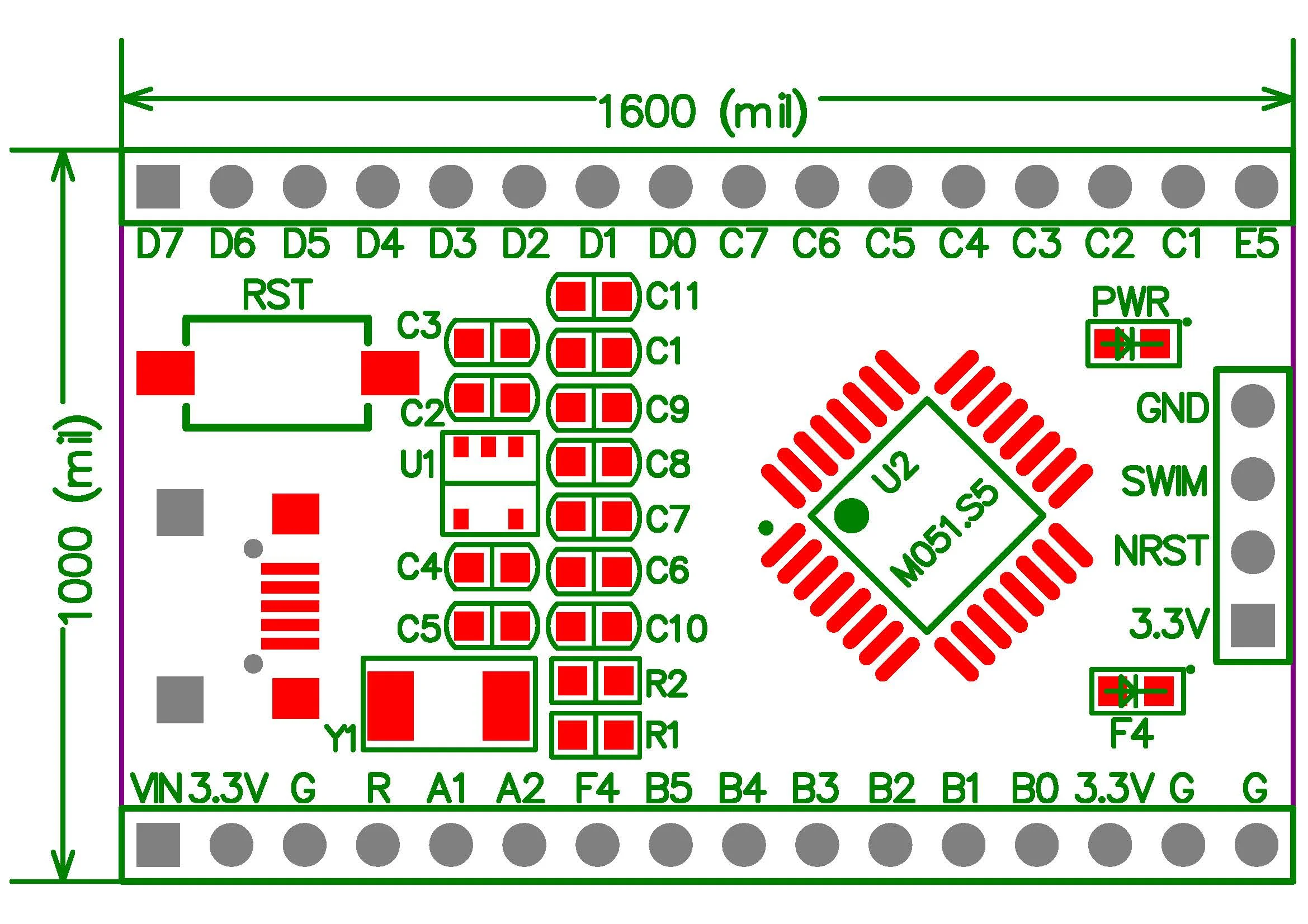 

STM8S005K6T6 Core Board LQFP32 Minimum System S105 New Product Evaluation Development Board Electronics
