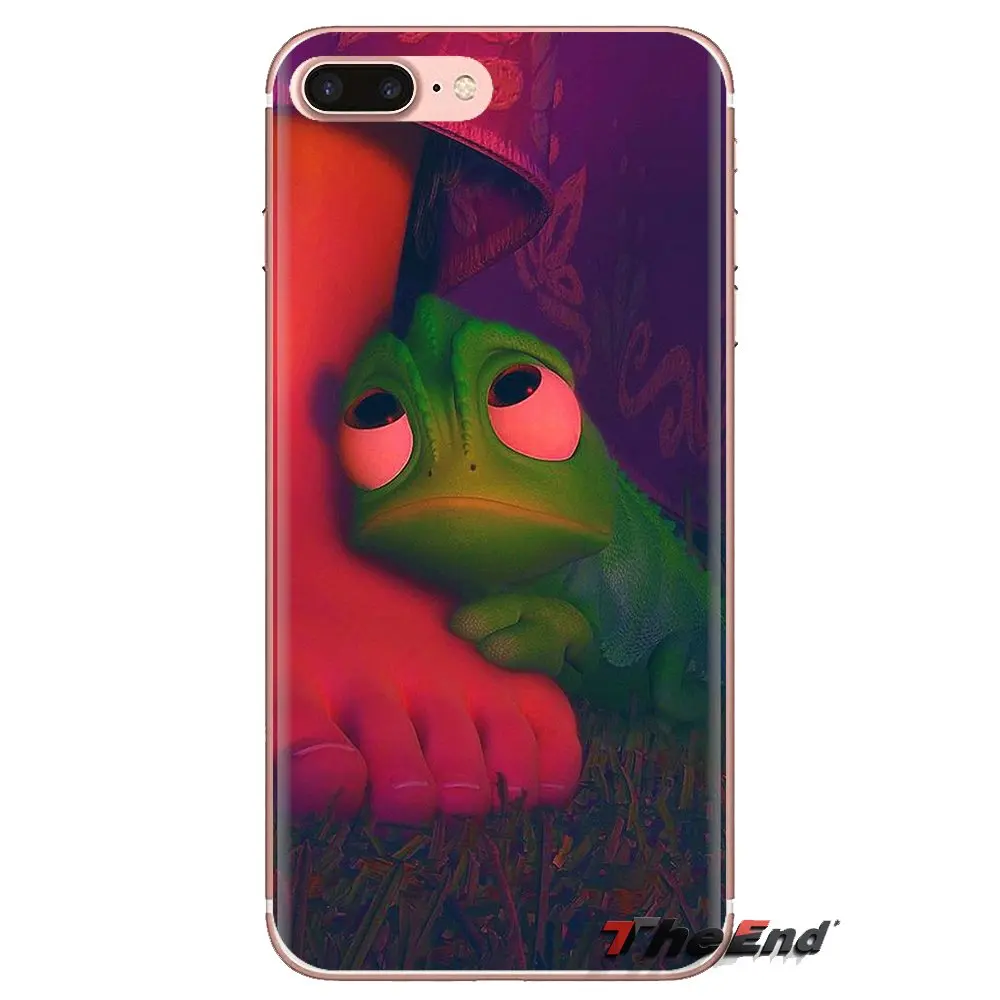 Tangled Rapunzel Chameleon Transparent Soft Cases Covers For iPod Touch Apple iPhone 4 4S 5 5S SE 5C 6 6S 7 8 X XR XS Plus MAX |