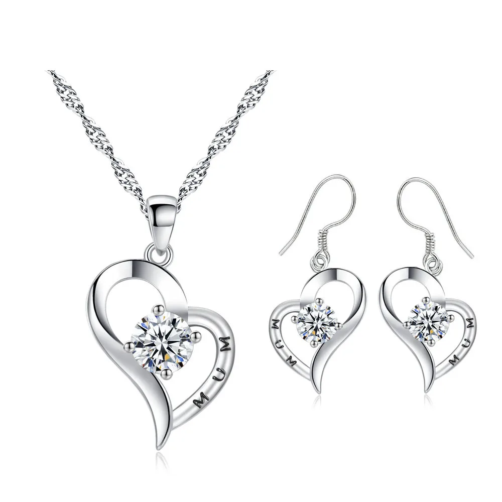 Женское свадебное украшение TSHOU270 романтическое ожерелье и серьги в форме