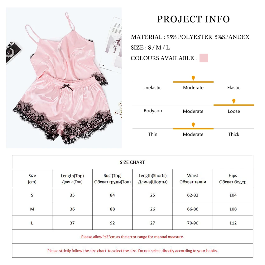 Suphis Розовая атласная пижама женская летняя Пижама сексуальный топ на бретельках