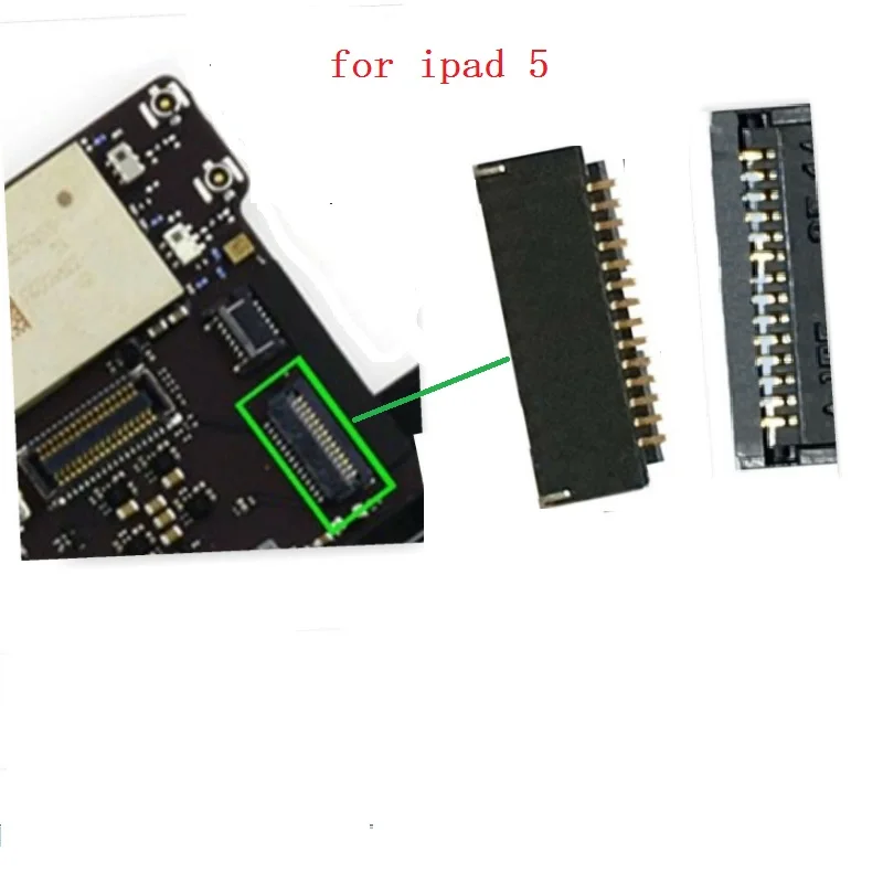 10 шт. кнопка домой гибкий кабель FPC зажим Разъем материнская плата для IPad 4 5 A1458 A1459