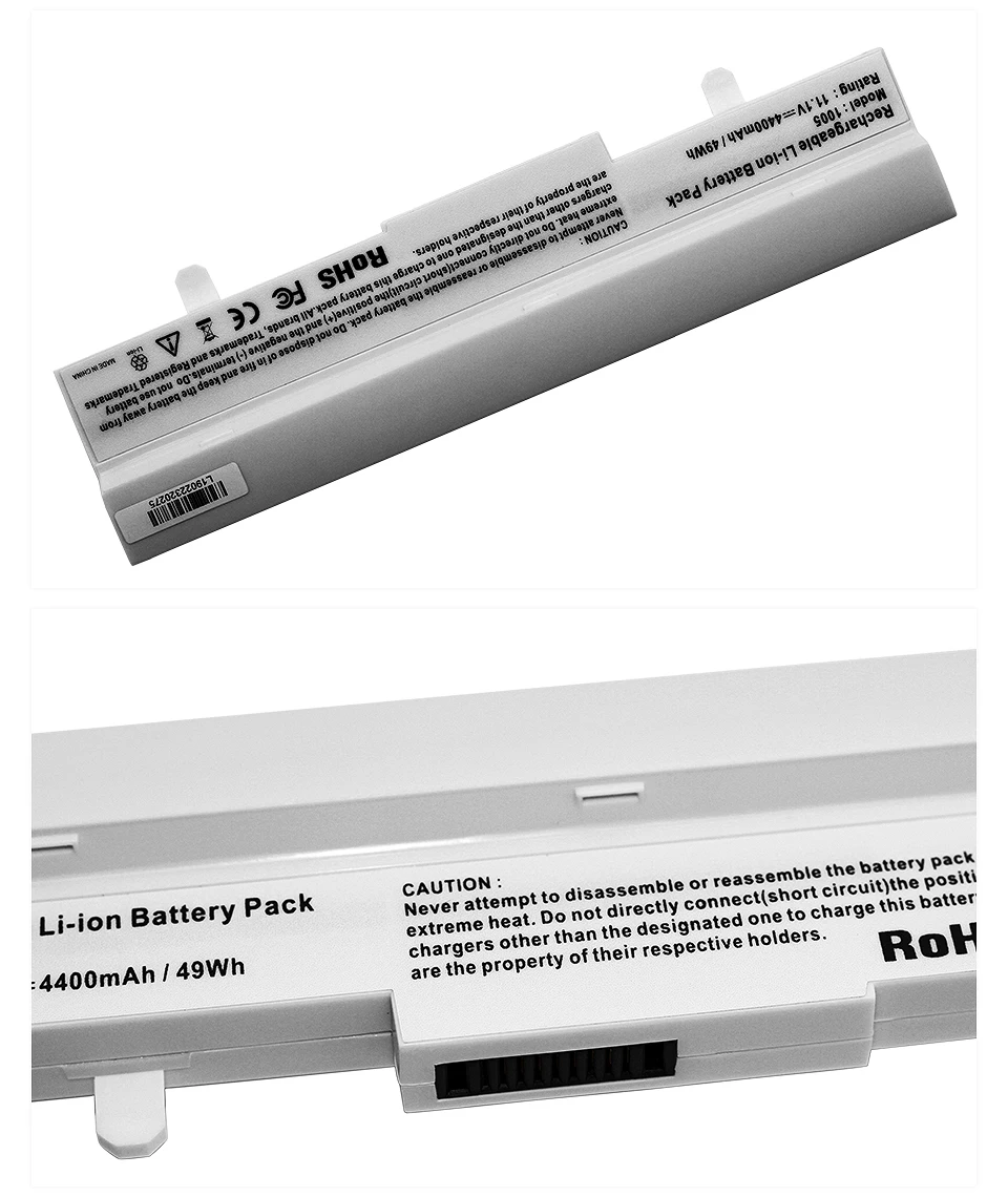 Apexway ноутбук Батарея белый 4400 мАч для Asus Eee PC AL31-1005 AL32-1005 ML32-1005 PL32-1005 1005 1001P 1001HA 1101HA