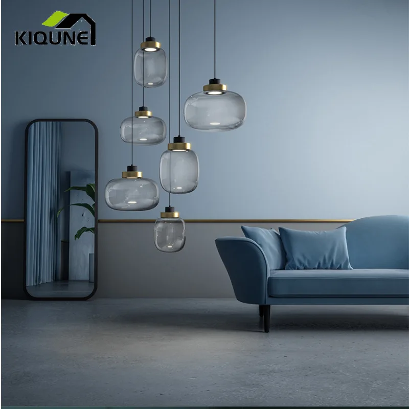 

Modern Glass Living room chandeliers kitchen lighting Pendant Lights LED Hanging Lights Bar Table bedroom Dining Decoration Lamp