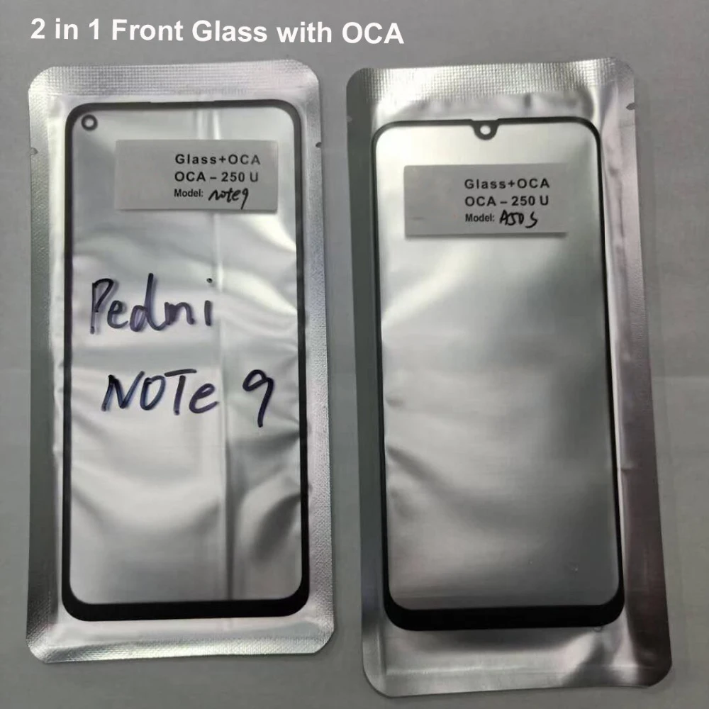 Переднее стекло для экрана Xiaomi 10 lite 9T pro Redmi Note 9 9s note 8 7 6 K30 K20 10X 5 шт. | Мобильные