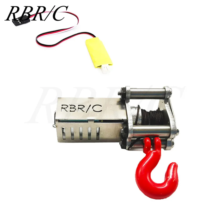 RBR/C WPL JJRC MN лебедка металлическая с электроприводом для восхождения по бездорожью, для радиоуправляемого автомобиля, трехканальный контроллер «сделай сам», обновленная деталь аксессуара R306-A