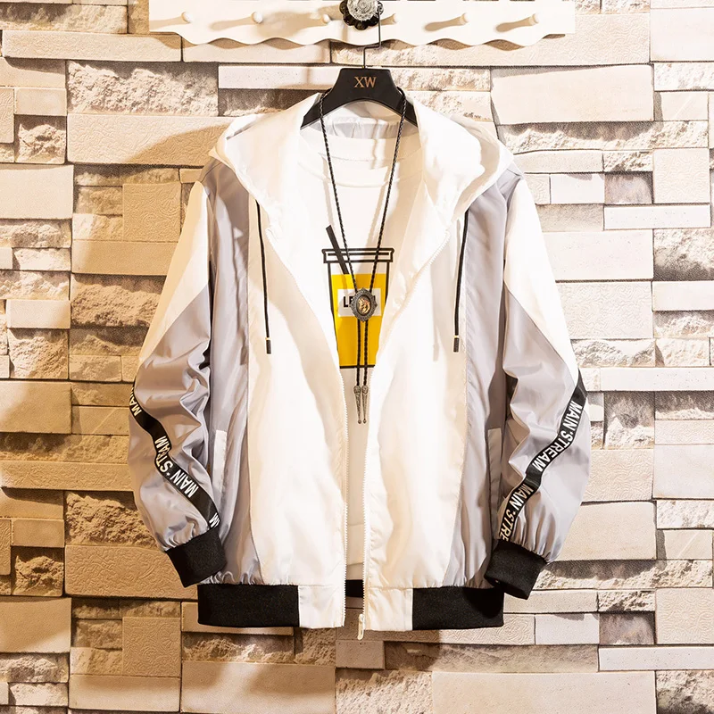 

Men's 2020 Hoodie New Camouflage Patchwork Coats & Autumn Streetwear Mens Casual Jacket Jackets