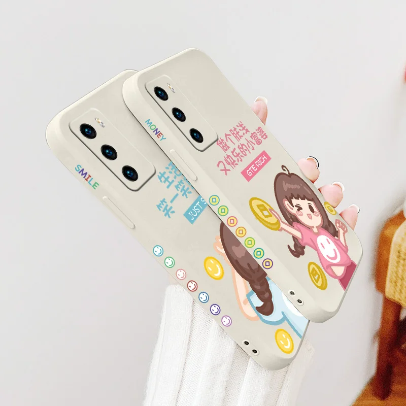 

Promising Future Phone Case For Huawei P40 P40Lite P30 P20 Mate 40 40Pro 30 20 Pro Lite P Smart 2021 Y7a Liquid Silicone Cover