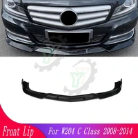 car front bumper front lip spoiler diffuser protective cover decorative body kit for mercedes benz w204 2008 2009 2010 2011 2014