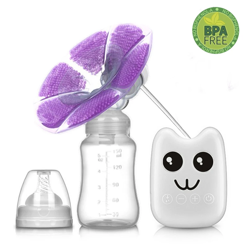 Молокоотсос Real Bubee одинарный/двойной электрический с бутылкой для