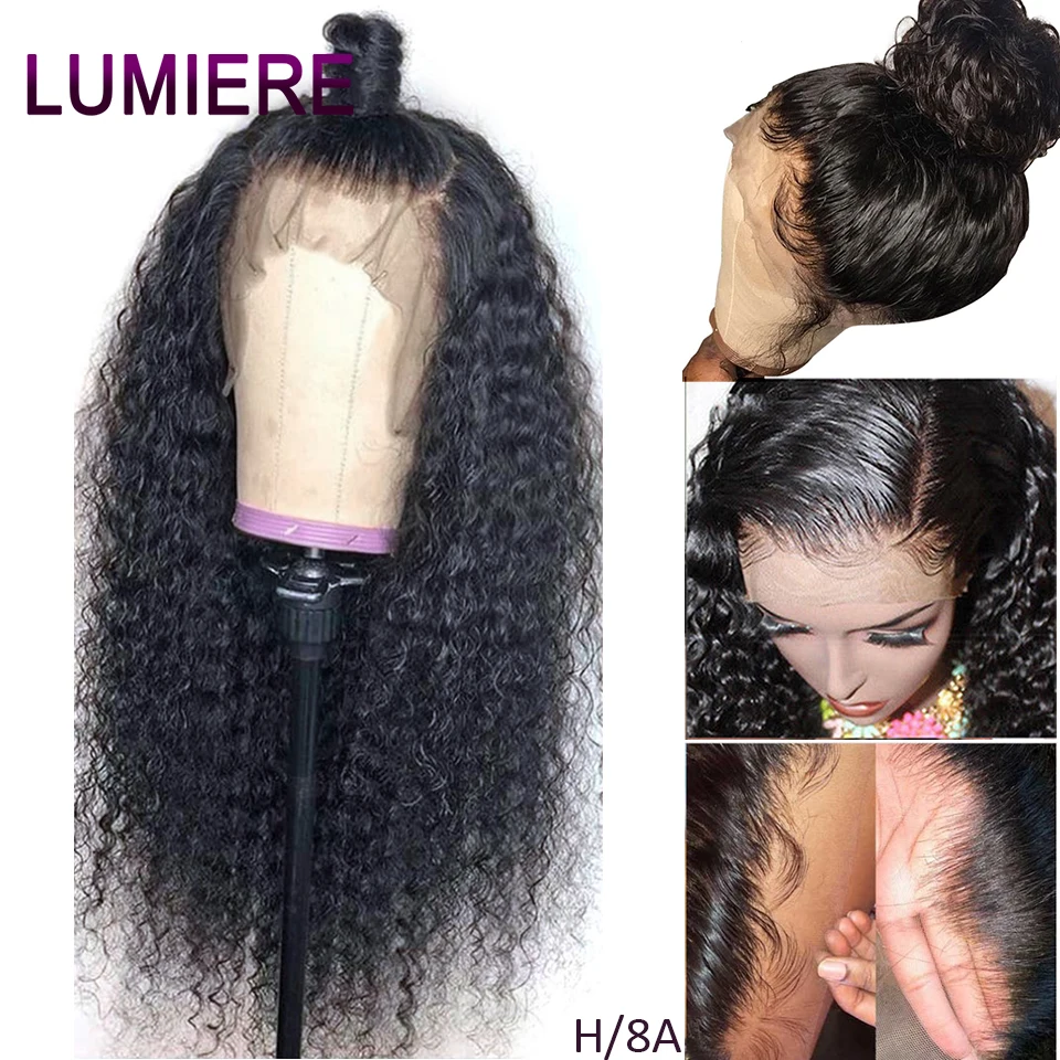 Lumiere волосы 360 синтетический фронтальный парик предварительно выщипанные с