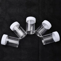 5pcs clear tube bead containers bottle jar storage jewelry display nail art small empty bottles sub bottling glitter bottles