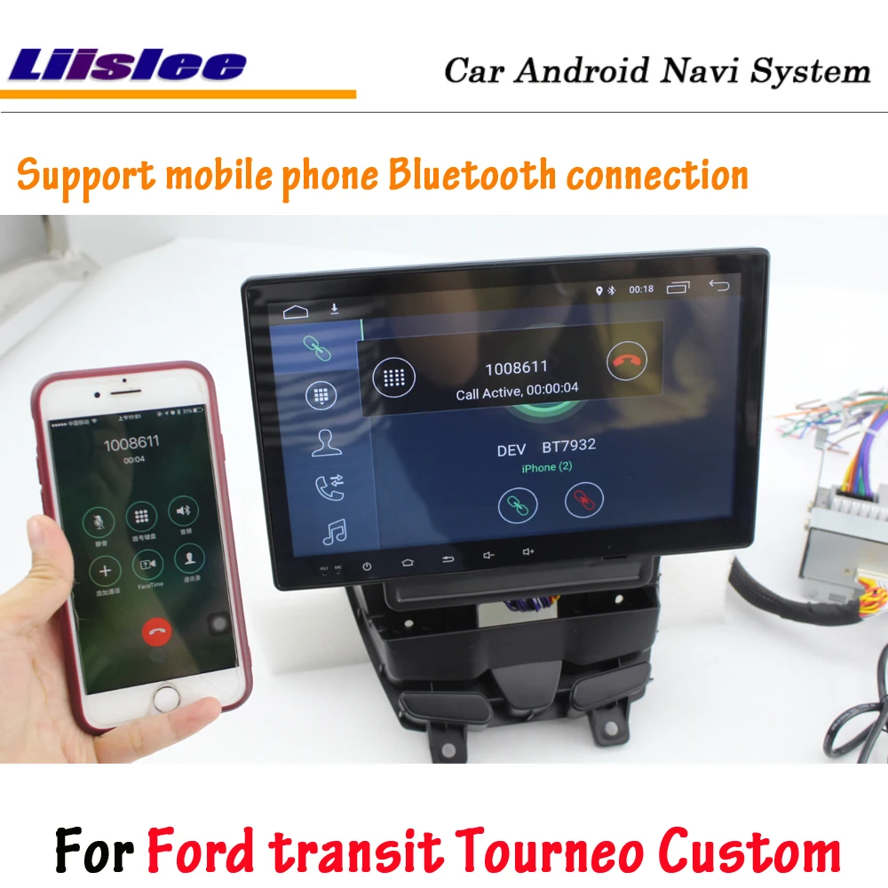 Liislee Android для Ford transit Tourneo на заказ стерео автомобильный экран Carplay Wifi BT GPS навигационная карта навигация Мультимедиа