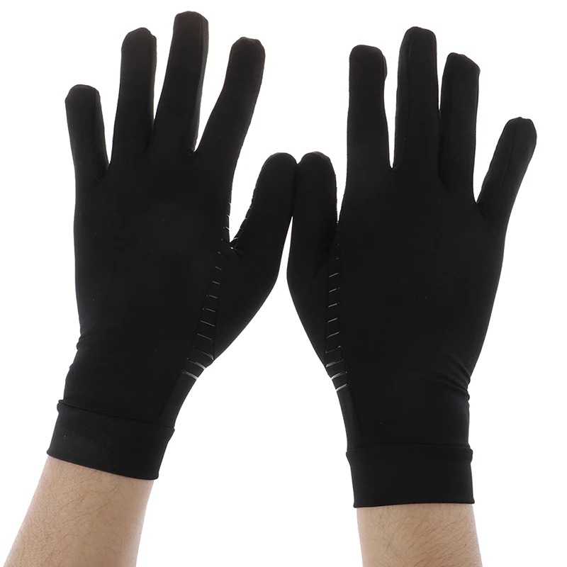 1Pair Copper fiber Therapy Compression Gloves Hand Arthritis Joint Pain Relief Half Full Finger for Women Men | Аксессуары для