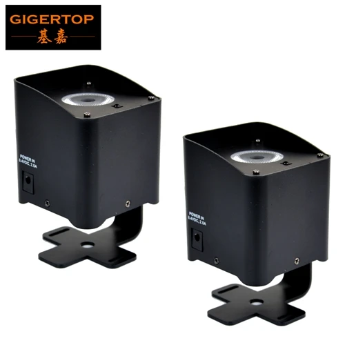 Gigertop 1x15 Вт RGBWA UV 6в1 цветной точечный аккумулятор Par Light Мини размер подвесной кронштейн ферменный потолочный светильник беспроводной DMX сценический светодиодный - Цвет: 2