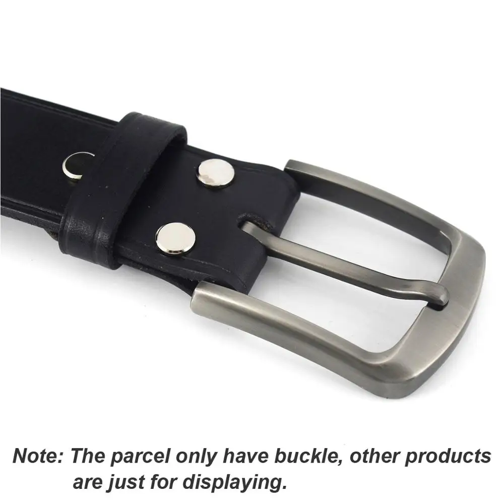 Металлическая матовая пряжка для ремня 1x40 мм Мужская Концевая планка пяточная